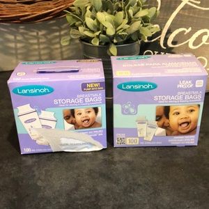 NEW Lansinoh breast milk storage bags x200